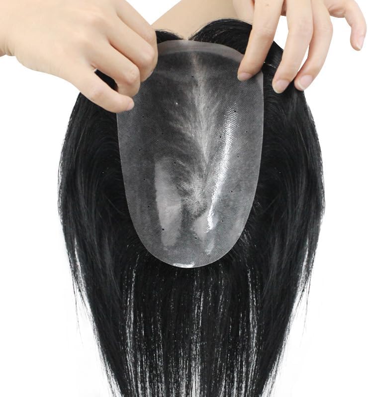 人毛100% 前髪付き 部分ウィッグ つむじ地肌総手植え ヘアピース16cm 人毛100% 前髪付き 部分ウィッグ つむじ地肌総手植え ヘアピース16cm